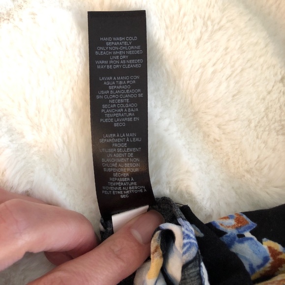 WHBM Blue Floral Top XXS - Picture 6 of 6